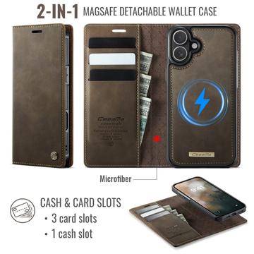 iPhone 17 Caseme C49 2-i-1 aftagelig pungetui - MagSafe-kompatibel, RFID - Kaffe