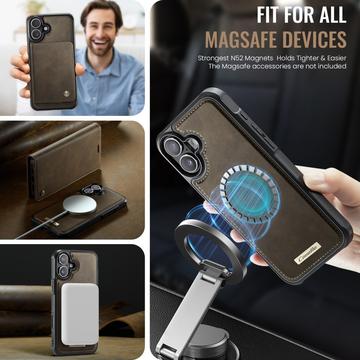 iPhone 17 Caseme C49 2-i-1 aftagelig pungetui - MagSafe-kompatibel, RFID - Kaffe