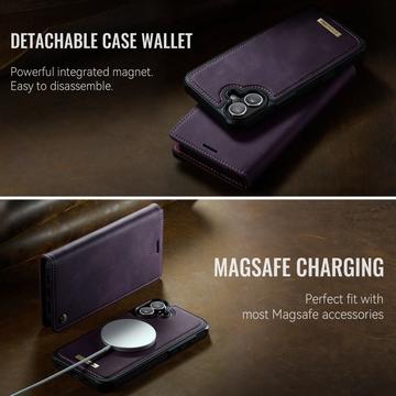 iPhone 17 Caseme C49 2-i-1 aftagelig pungetui - MagSafe-kompatibel, RFID - Lilla