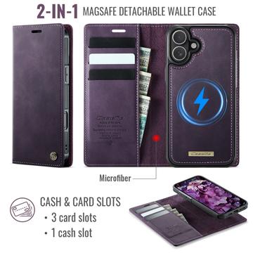iPhone 17 Caseme C49 2-i-1 aftagelig pungetui - MagSafe-kompatibel, RFID - Lilla