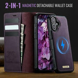 iPhone 17 Caseme C49 2-i-1 aftagelig pungetui - MagSafe-kompatibel, RFID - Lilla