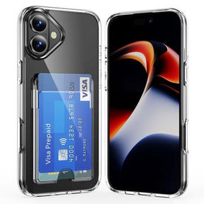 iPhone 17 Gennemsigtigt Cover med Kortholder