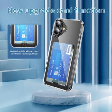 iPhone 17 Gennemsigtigt Cover med Kortholder