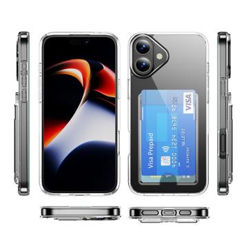 iPhone 17 Gennemsigtigt Cover med Kortholder