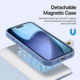 iPhone 17 Dux Ducis Lawa Pung læderetui m. magnetisk cover - babyblå