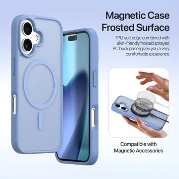 iPhone 17 Dux Ducis Lawa Pung læderetui m. magnetisk cover - babyblå