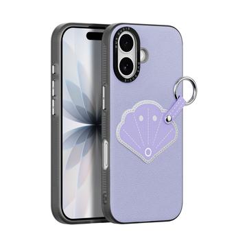 iPhone 17 Dux Ducis Luvy cover med fingerring/håndrem - Lilla / Skal