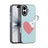 iPhone 17 Dux Ducis Luvy cover med fingerring/håndrem - himmelblå / hjerte