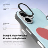 iPhone 17 Dux Ducis Luvy cover med fingerring/håndrem - himmelblå / hjerte
