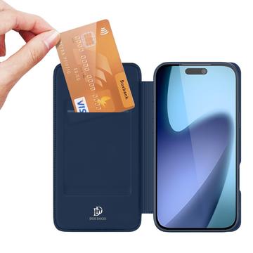 iPhone 17 Dux Ducis Skin Pro Flip Cover - Blå