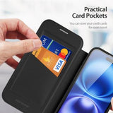 iPhone 17 Dux Ducis Skin X Pro Magnetisk Flip Cover - Sort
