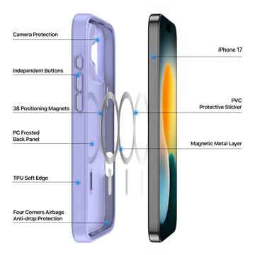 iPhone 17 Dux Ducis Yind Hybrid Cover - MagSafe-kompatibel - Lyselilla