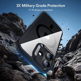 iPhone 17 ESR HaloLock MagSafe Classic Hybridsæt - Gennemsigtig sort
