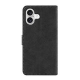 iPhone 17 Elegant retro-pungetui med roterende kortholder - sort
