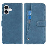 iPhone 17 Elegant retro-pungetui med roterende kortholder - Blå