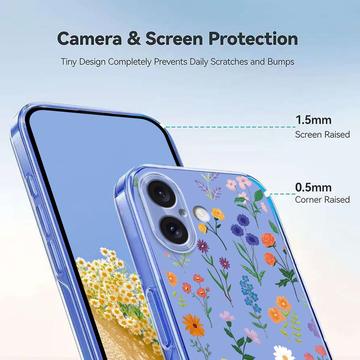 iPhone 17 TPU-cover med blomstermønster - tusindfryd