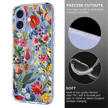 iPhone 17 TPU-cover med blomstermønster - Liljer