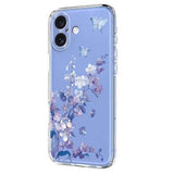 iPhone 17 TPU-cover med blomstermønster - Lilla