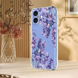 iPhone 17 TPU-cover med blomstermønster - Blåregn
