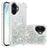 iPhone 17 Glitter Quicksand TPU Cover - Sølvhjerter