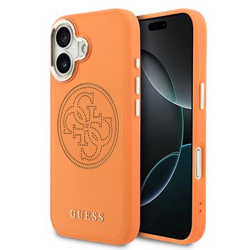 iPhone 17 Guess Perforated 4G Logo Cover - MagSafe-kompatibelt - orange