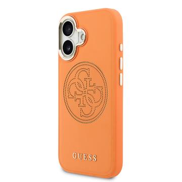 iPhone 17 Guess Perforated 4G Logo Cover - MagSafe-kompatibelt - orange