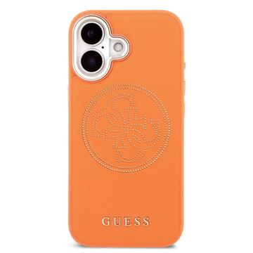 iPhone 17 Guess Perforated 4G Logo Cover - MagSafe-kompatibelt - orange