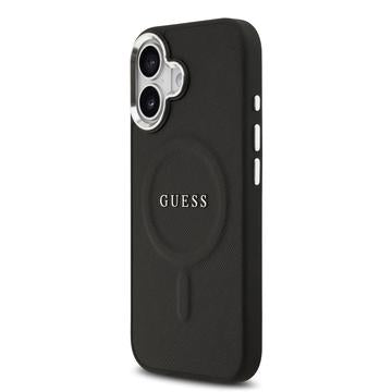 iPhone 17 Guess Saffiano Hybrid Cover - MagSafe Kompatibel - Sort