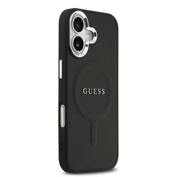 iPhone 17 Guess Saffiano Hybrid Cover - MagSafe Kompatibel - Sort