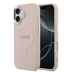 iPhone 17 Guess Saffiano Hybrid Cover - MagSafe Kompatibel - Pink