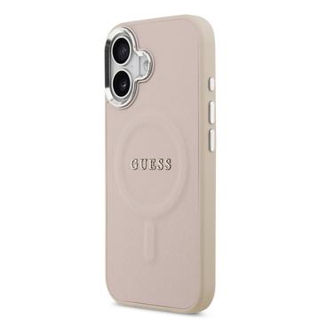 iPhone 17 Guess Saffiano Hybrid Cover - MagSafe Kompatibel - Pink