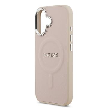 iPhone 17 Guess Saffiano Hybrid Cover - MagSafe Kompatibel - Pink