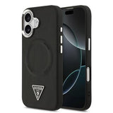 iPhone 17 Guess Triangle Logo Cover - MagSafe-kompatibel - Sort