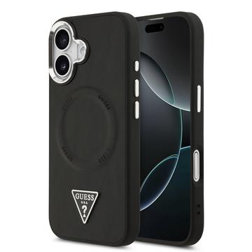 iPhone 17 Guess Triangle Logo Cover - MagSafe-kompatibel - Sort