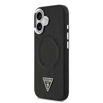 iPhone 17 Guess Triangle Logo Cover - MagSafe-kompatibel - Sort