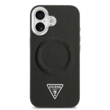 iPhone 17 Guess Triangle Logo Cover - MagSafe-kompatibel - Sort