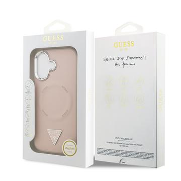 iPhone 17 Guess Triangle Logo Cover - MagSafe-kompatibel - Pink