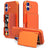 iPhone 17 Hybrid Cover med Spejl og Kortholder - Orange