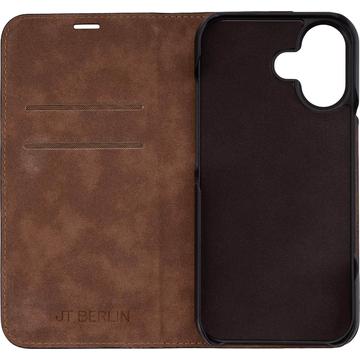 iPhone 17 JT Berlin BookCase Tegel Flip Lædercover - Sort