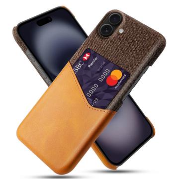 iPhone 17 KSQ Cover med Kortholder - Orange