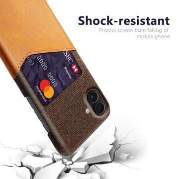 iPhone 17 KSQ Cover med Kortholder - Orange