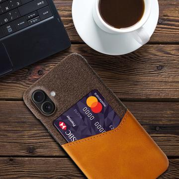 iPhone 17 KSQ Cover med Kortholder - Orange