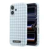 iPhone 17 Karl Lagerfeld Houndtand Harpiksplade Cover - MagSafe-kompatibelt - Blå