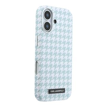 iPhone 17 Karl Lagerfeld Houndtand Harpiksplade Cover - MagSafe-kompatibelt - Blå