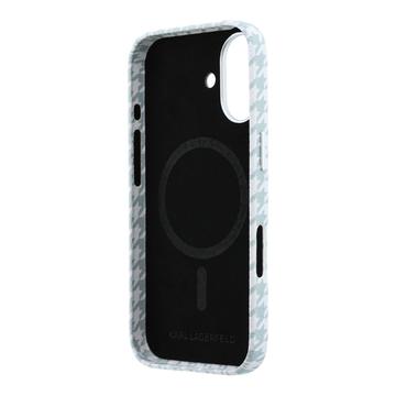 iPhone 17 Karl Lagerfeld Houndtand Harpiksplade Cover - MagSafe-kompatibelt - Blå