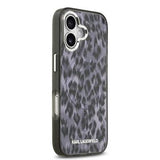 iPhone 17 Karl Lagerfeld IML Leopard Cover - MagSafe-kompatibel - Grå