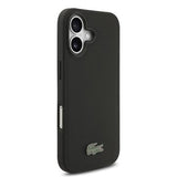 iPhone 17 Lacoste Iconic Petit Pique MagSafe cover og magnetisk kortholder - Sort