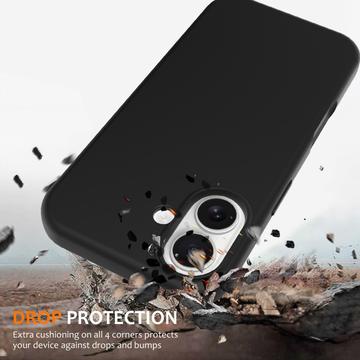 iPhone 17 Liquid Silikone Cover - MagSafe Kompatibel - Sort