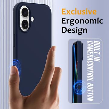 iPhone 17 Liquid Silikone Cover - MagSafe Kompatibel - Mørkeblå