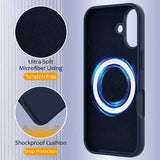 iPhone 17 Liquid Silikone Cover - MagSafe Kompatibel - Mørkeblå